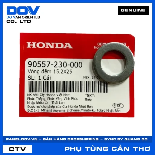 VÒNG ĐỆM 15.2X25 CB1000R, CB500F, CB500X, CB650R — 90557230000