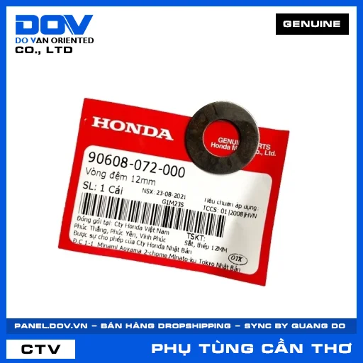 VÒNG ĐỆM 12MM CB150R, CBR150R, WINNER 150, WINNER R — 90608072000
