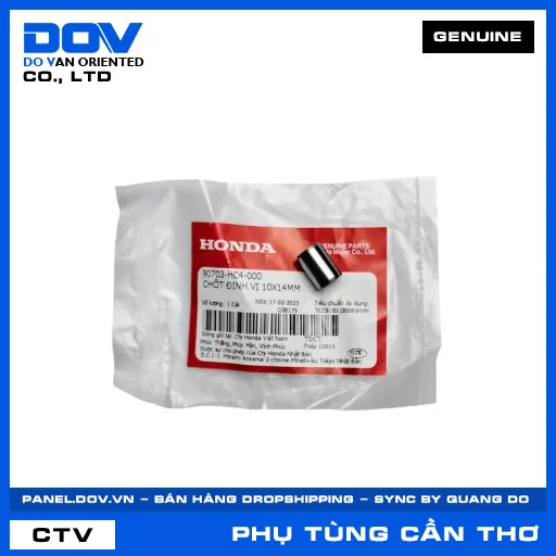 CHỐT ĐỊNH VỊ 10X14MM BLADE 110, DREAM 110, SUPER DREAM, WAVE 100 — 90703HC4000
