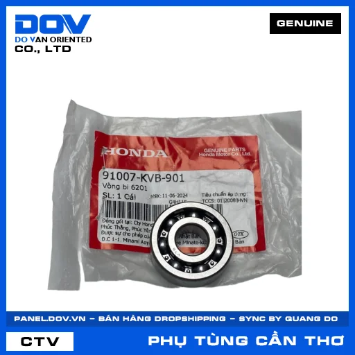 VÒNG BI 6201 CLICK 110, VISION 110 — 91007KVB901