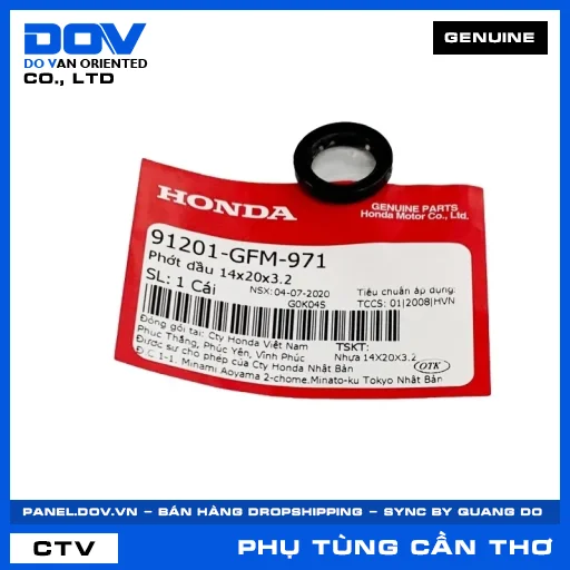 PHỚT DẦU 14X20X3.2 LEAD 110 — 91201GFM971