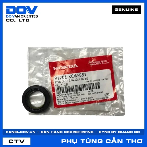 PHỚT DẦU 19.8X30X7 (ARAI) CLICK 110 — 91201KCW851