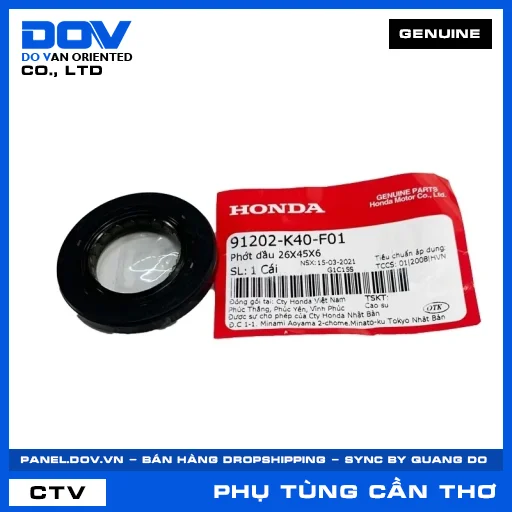 PHỚT DẦU 26X45X6 PCX 160, SH 125/150, SH 125/160 — 91202K40F01