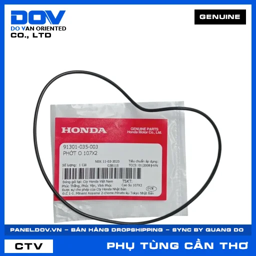 PHỚT O 107X2 SUPER DREAM, WAVE 100, WAVE ALPHA — 91301035003