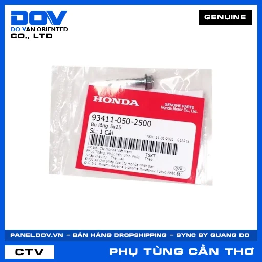 BU LÔNG 5X25 CB150R, CB300R, CB350 H'NESS, CB650R — 934110502500