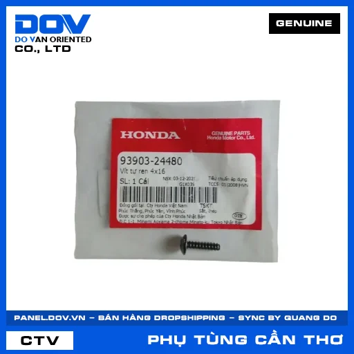 VÍT TỰ REN 4X16 ADV350, AIR BLADE 125, AIR BLADE 125/160, CB150R — 9390324480