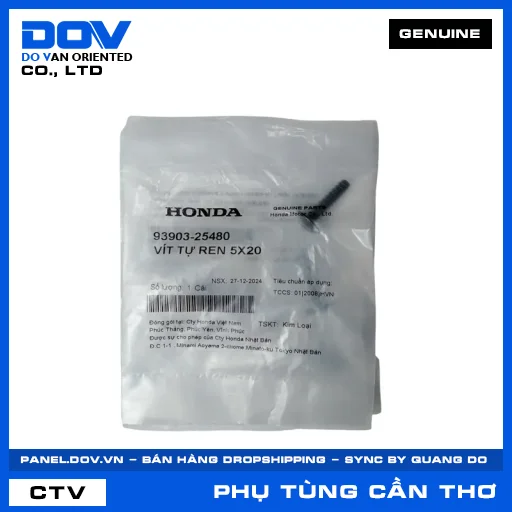 VÍT TỰ REN 5X20 ADV350, AIR BLADE 110, AIR BLADE 125, AIR BLADE 125/150 — 9390325480