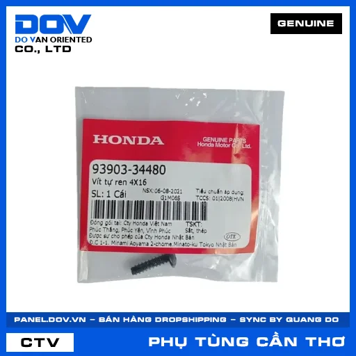 VÍT TỰ REN 4X16 ADV350, AIR BLADE 110, AIR BLADE 125, AIR BLADE 125/150 — 9390334480