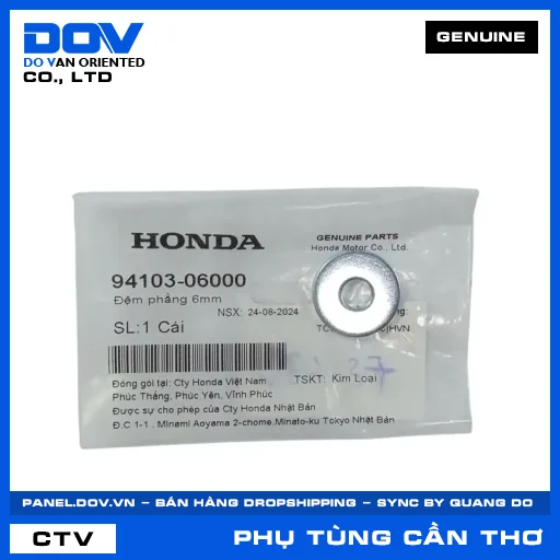 ĐỆM PHẲNG 6MM CB150R, CB250 NIGHTHAWK, CB300R, CB650R — 9410306000