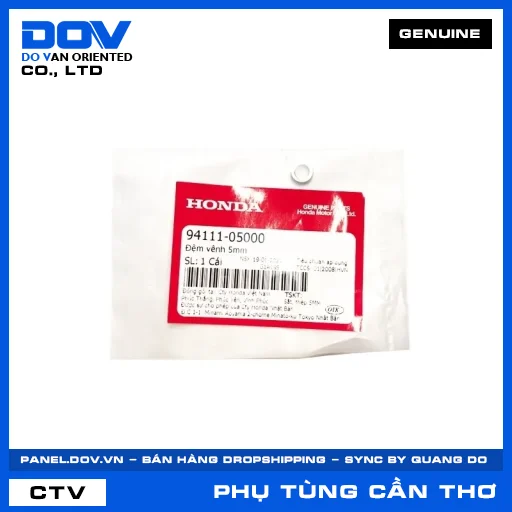 ĐỆM VÊNH 5MM CB250 NIGHTHAWK, FUTURE NEO, GOLDWING, WAVE 100 — 9411105000