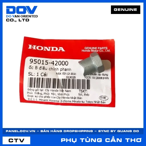 ỐC B ĐIỀU CHỈNH PHANH (thắng) CB250 NIGHTHAWK, FUTURE 125, ICON E, LEAD 125 — 9501542000