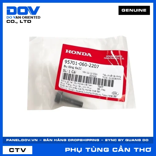 BU LÔNG 6X22 CB150R, CB300R, CB500F, CB500X — 957010602207