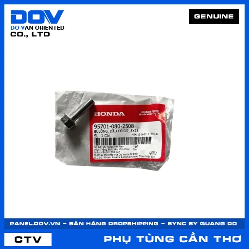 BULÔNG, ĐẦU CÓ GỜ, 8X25 CB350 H'NESS, DREAM 110, NX500, WINNER R — 957010802508