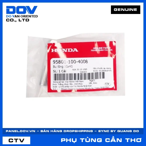 BU LÔNG 10X40 AIR BLADE 110, AIR BLADE 125, AIR BLADE 125/150, AIR BLADE 125/160 — 958011004008