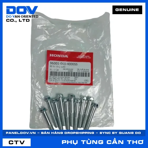 BỘ BU LÔNG 6X40 CB500, CB500FAR, CB500F, CB500X — 960010604000SS
