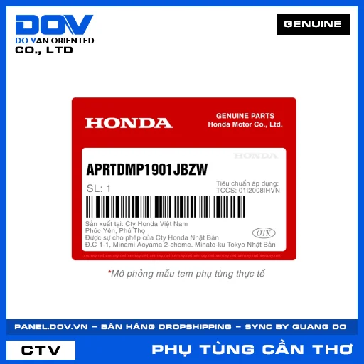 ÁO POLO NAM HONDA RACE TO DREAM (XXL) — APRTDMP1901JBZW