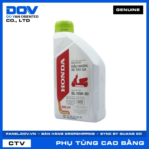 Chai dầu động cơ xe ga SL-MB10W-30 800ml — 082322MBK8LVD