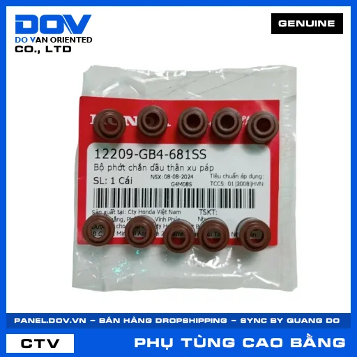 BỘ PHỚT CHẮN DẦU THÂN XU PÁP MONKEY — 12209GB4681SS