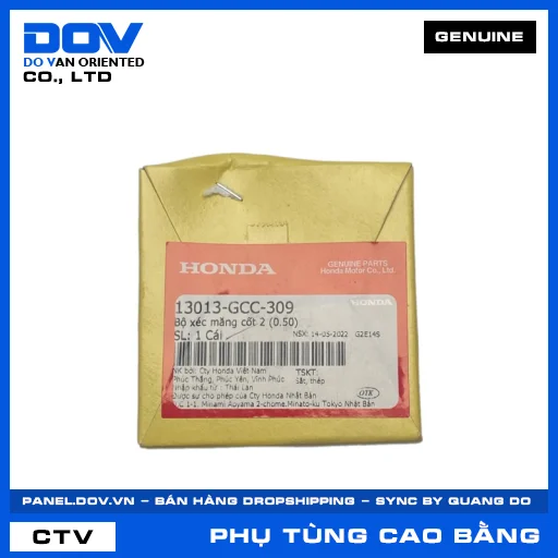 BỘ XÉC MĂNG CỐT 2 (0.50) AIR BLADE 110, CLICK 110 — 13013GCC309