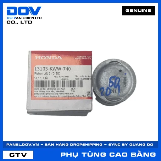 PISTON CỐT 2 (0.50) BLADE 110, DREAM 110, WAVE ALPHA 110, WAVE RSX 110 — 13103KWW740