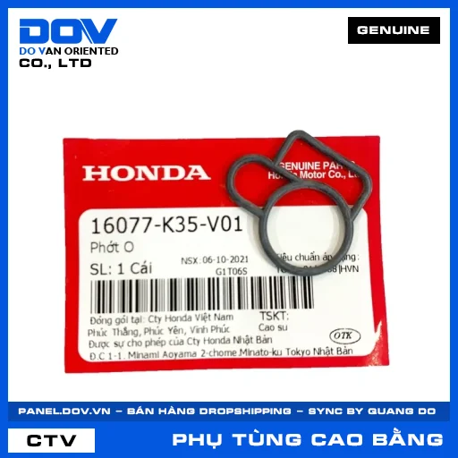 PHỚT O CB150R, PCX, PCX 125, PCX 125/150 — 16077K35V01
