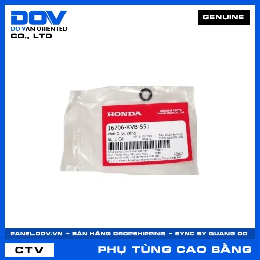 PHỚT O LỌC XĂNG ADV350, AIR BLADE 110, AIR BLADE 125, FUTURE 125 — 16706KVBS51