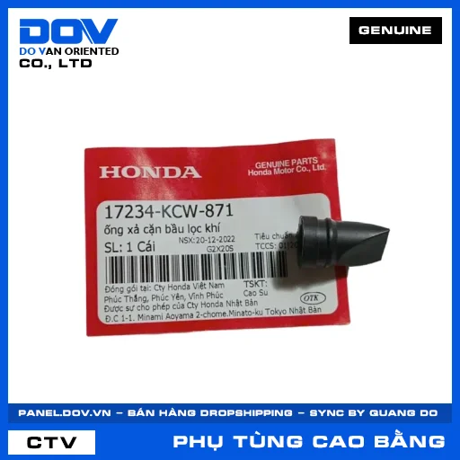 ỐNG XẢ CẶN BẦU LỌC KHÍ (lọc gió) AIR BLADE 125, CB1000R, FUTURE 125, FUTURE NEO — 17234KCW871