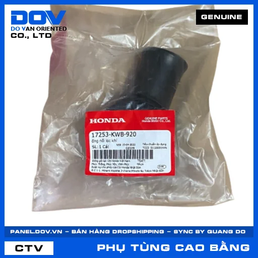 ỐNG NỐI LỌC KHÍ (lọc gió) BLADE 110, WAVE RSX 110 — 17253KWB920