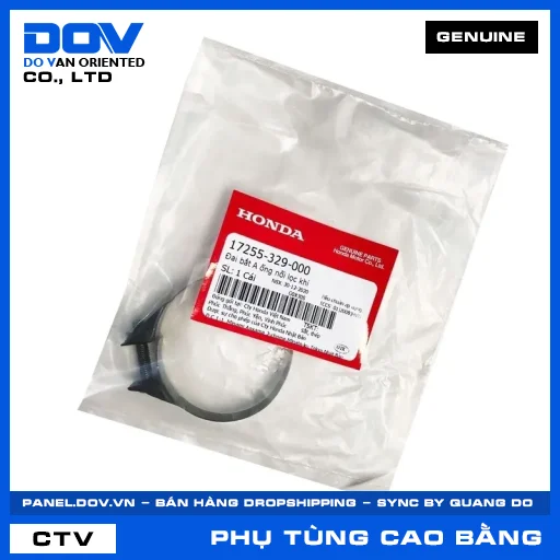 ĐAI BẮT A ỐNG NỐI LỌC KHÍ (lọc gió) BLADE 110, FUTURE 125, FUTURE NEO, WAVE ALPHA 110 — 17255329000