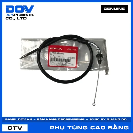 DÂY GA WAVE 100, WAVE ALPHA — 17910KTL740
