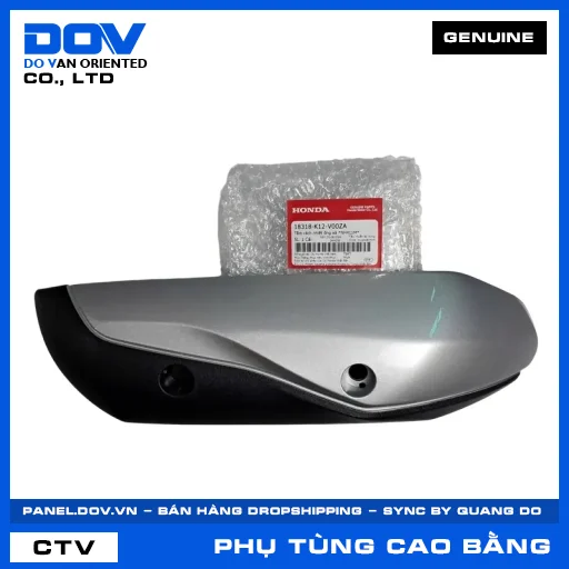 TẤM CÁCH NHIỆT ỐNG XẢ *NH411M* (pô) LEAD 125 — 18318K12V00ZA