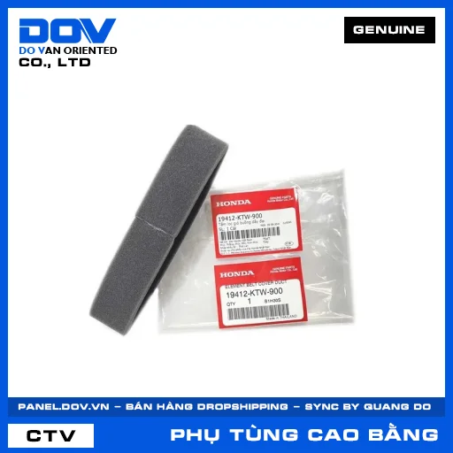 TẤM LỌC GIÓ BUỒNG DÂY ĐAI (lọc khí) — 19412KTW900