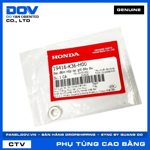 BẠC ĐỆM HỘP LỌC GIÓ DÂY ĐAI (lọc khí) ADV350, PCX 125/150 — 19416K36H00