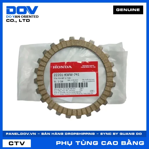 ĐĨA MA SÁT LY HỢP (côn) WAVE RSX 110 — 22201KWW741