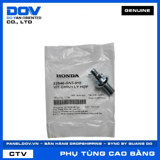 VÍT CHỈNH LY HỢP (côn) SUPER DREAM, WAVE 100, WAVE ALPHA — 22846GN5910
