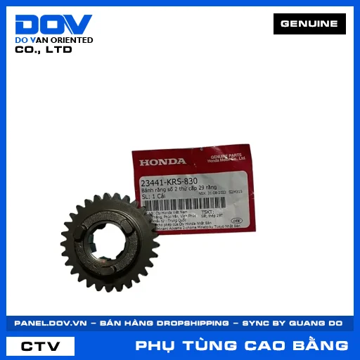 BÁNH RĂNG SỐ 2 THỨ CẤP 29 RĂNG WAVE 100, WAVE ALPHA — 23441KRS830