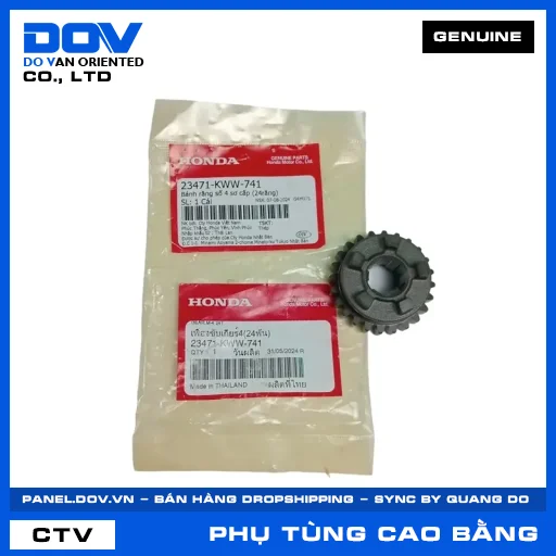 BÁNH RĂNG SỐ 4 SƠ CẤP (24RĂNG) DREAM 110, WAVE RSX 110 — 23471KWW741