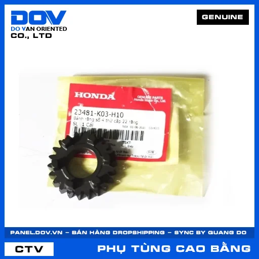 BÁNH RĂNG SỐ 4 TRỤC THỨ CẤP (22 RĂNG) BLADE 110, WAVE ALPHA 110, WAVE RSX 110 — 23481K03H10