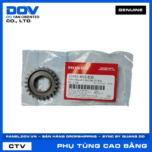 BÁNH RĂNG SỐ 4 THỨ CẤP 23 RĂNG WAVE 100, WAVE ALPHA — 23481KRS830