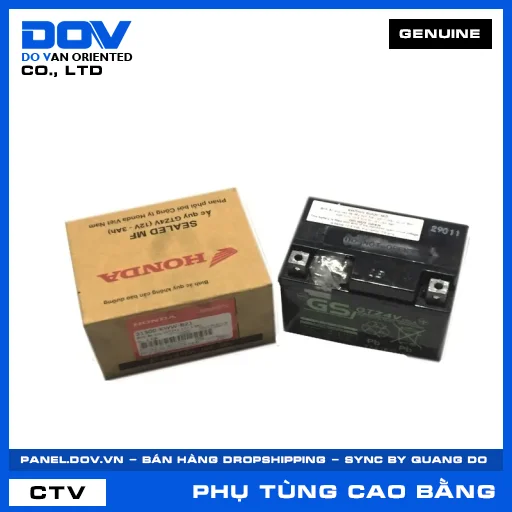 BÌNH ẮC QUY (GTZ4V 12V 3.0A) (bình điện) AIR BLADE 110, BLADE 110, DREAM 110, FUTURE 125 — 31500KWWB21
