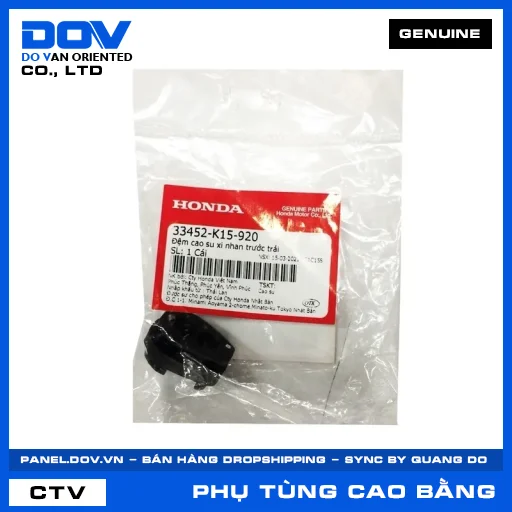 ĐỆM CAO SU XI NHAN TRƯỚC TRÁI (đèn báo rẽ) CB150R, CB300R, CBR150R, WINNER R — 33452K15920