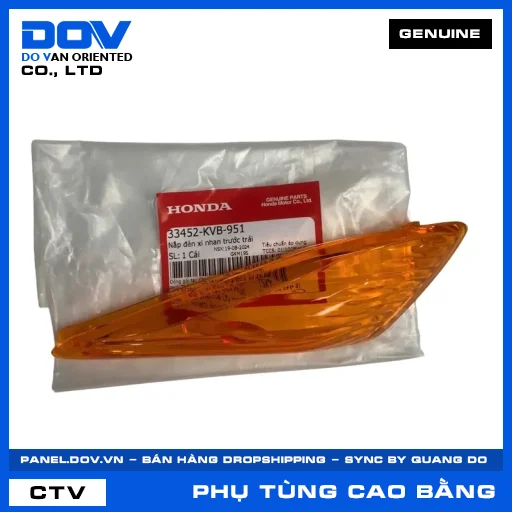 NẮP ĐÈN XI NHAN TRƯỚC TRÁI (đèn báo rẽ) CLICK 110 — 33452KVB951