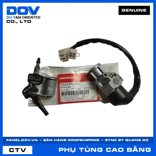 BỘ KHÓA ĐIỆN WAVE 100, WAVE ALPHA — 35010KTL680