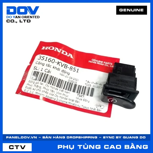 CÔNG TẮC KHỞI ĐỘNG AIR BLADE 110, WAVE 100 — 35160KVB851