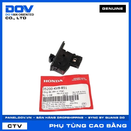 CÔNG TẮC ĐÈN XI NHAN (đèn báo rẽ) AIR BLADE 110, WAVE 100 — 35200KVB851