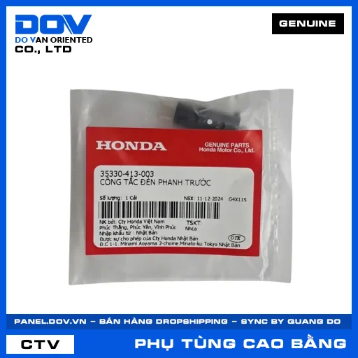 CÔNG TẮC ĐÈN PHANH TRƯỚC (thắng) CB250 NIGHTHAWK, CB300R, WINNER 150, WINNER R — 35330413003