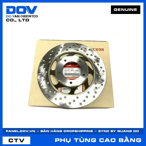 ĐĨA PHANH TRƯỚC (đĩa thắng) — 45121KFL890