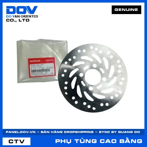 ĐĨA PHANH TRƯỚC TRÁI (đĩa thắng) LEAD 125 — 45351K12V01
