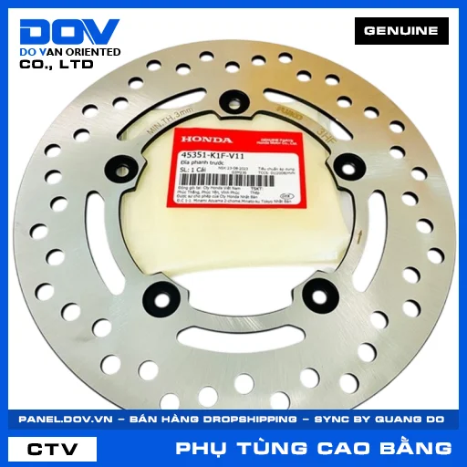 ĐĨA PHANH TRƯỚC (đĩa thắng) AIR BLADE 125/150, AIR BLADE 125/160 — 45351K1FV11