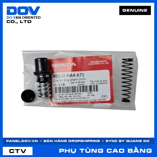 CỤM PÍT TÔNG PHANH CHÍNH (thắng) CB650R, CBR650R, LEAD 125, VISION 110 — 45530MA4671